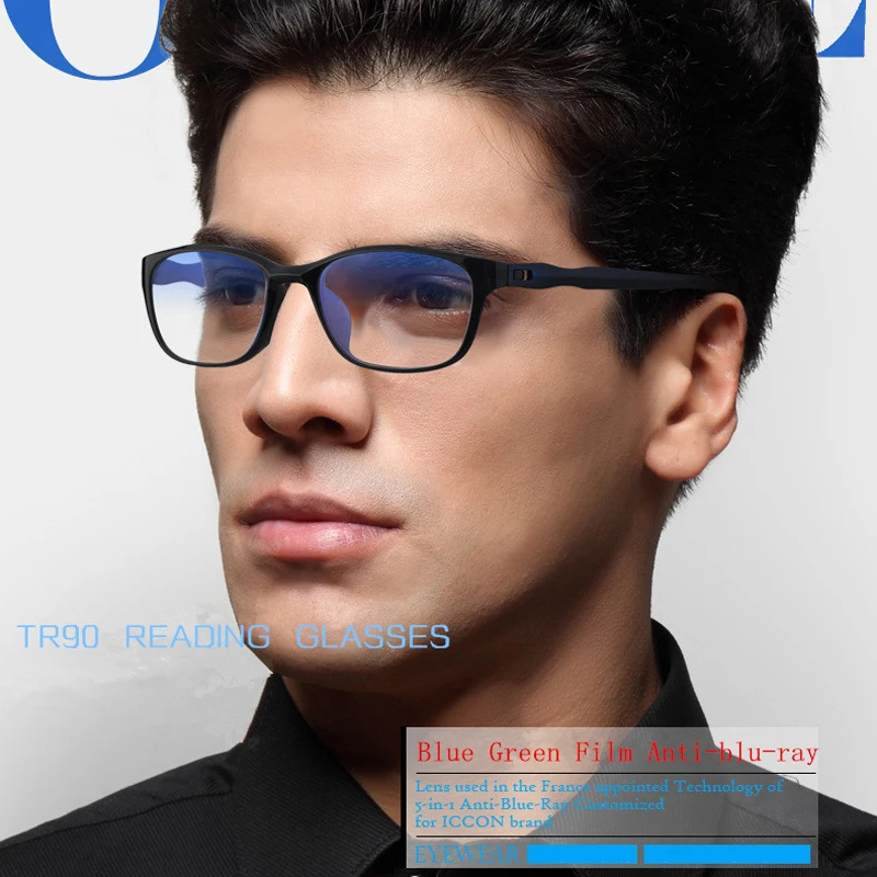 Zilead okuma gözlüğü erkekler mavi ışık presbiyopi gözlük Anti Yorgunluk Bilgisayar kadın gözlük Unisex +1 +1.5 +2.0 ~ + 4.0 Görüntü  4
