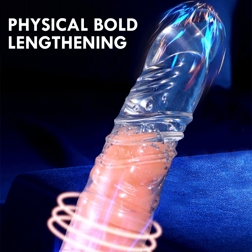 Elastik Penis Uzatma Kollu Kullanımlık Yumuşak Gecikmeli Boşalma Prezervatif Penis Extender Dick Kollu Yetişkin Seks Oyuncakları Erkekler İçin Görüntü  4