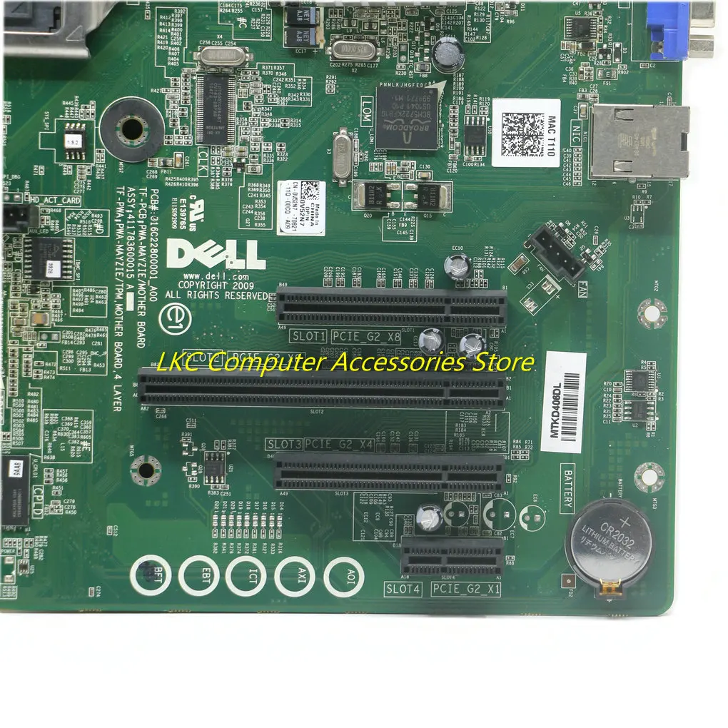 DELL PowerEdge T110 Anakart 0V52N7 V52N7 CN-0V52N7 LGA1556 DDR3 Anakart 100 % Test Tam Çalışma Görüntü  0