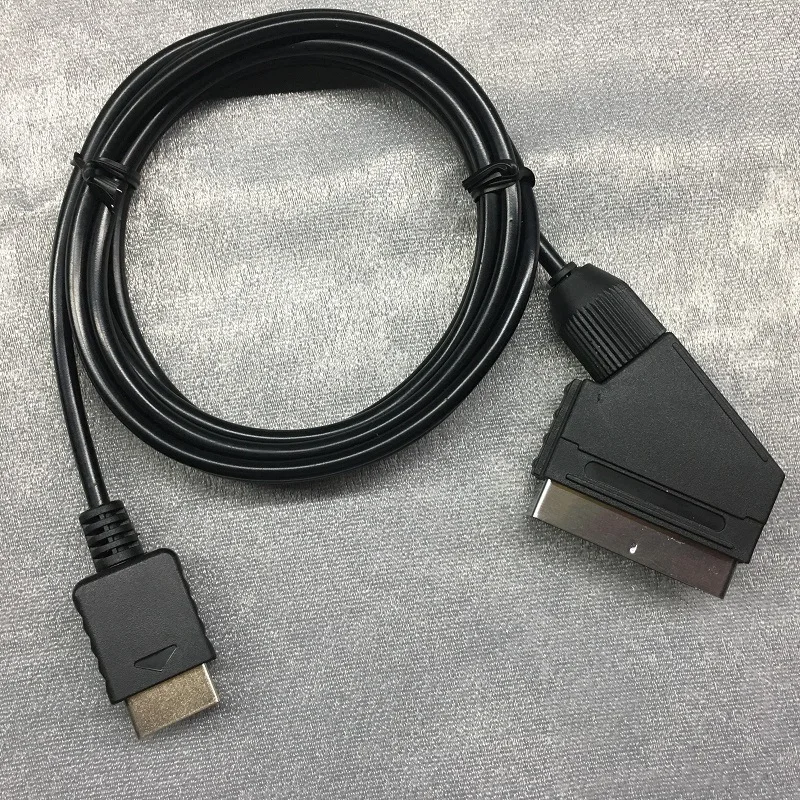 1.8 m RGB Scart Kablosu Sony Playstation PS2 PS3 TV AV Kurşun Yedek Bağlantı Oyun Kablosu Tel PAL / NTSC Konsolları Görüntü  1