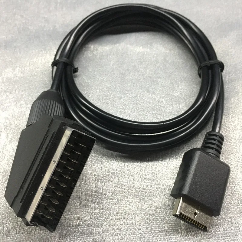 1.8 m RGB Scart Kablosu Sony Playstation PS2 PS3 TV AV Kurşun Yedek Bağlantı Oyun Kablosu Tel PAL / NTSC Konsolları Görüntü  2