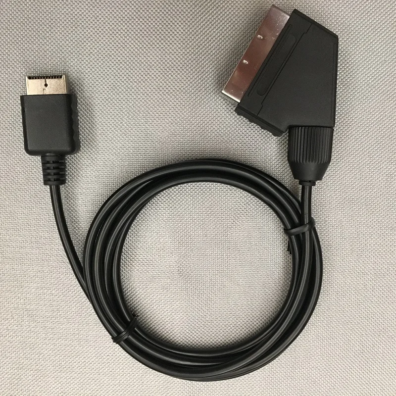 1.8 m RGB Scart Kablosu Sony Playstation PS2 PS3 TV AV Kurşun Yedek Bağlantı Oyun Kablosu Tel PAL / NTSC Konsolları Görüntü  3