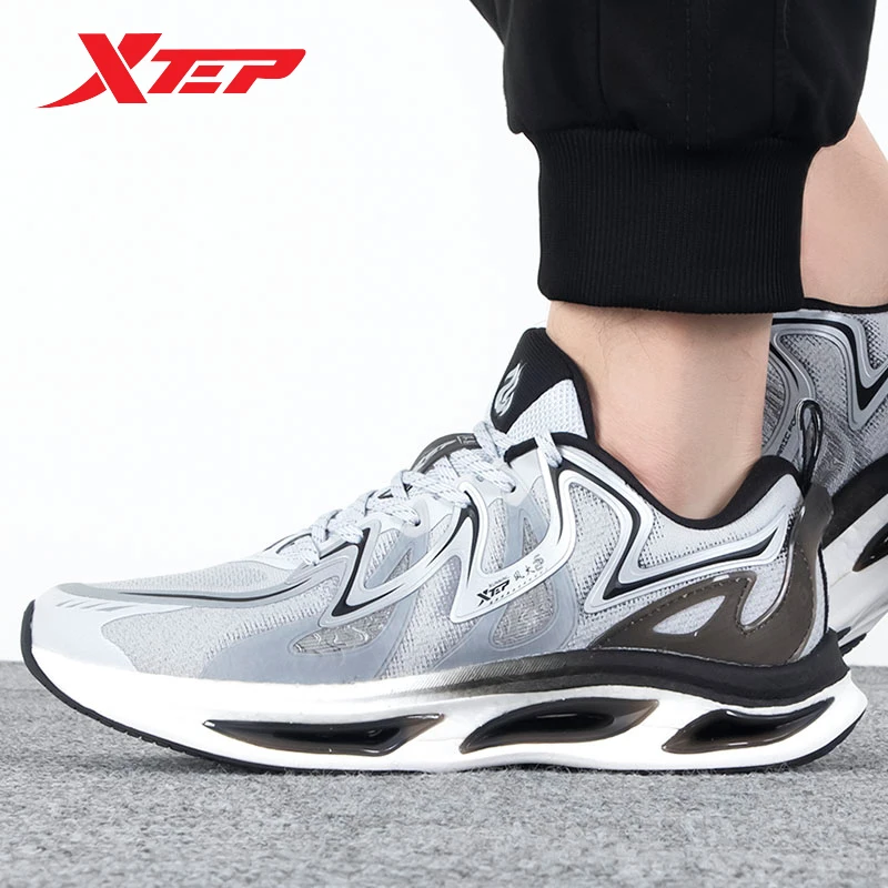 Xtep koşu ayakkabıları Erkekler Hafif Nefes Retro spor ayakkabı Temelleri Koşu Sneakers 878419110044 Görüntü  1