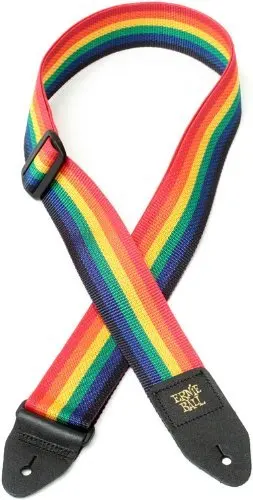 Ernie Topu Gökkuşağı LGBT Polipro Gitar Askısı Görüntü  0