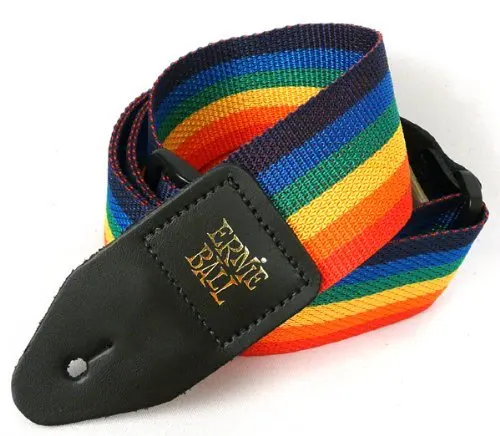 Ernie Topu Gökkuşağı LGBT Polipro Gitar Askısı Görüntü  2