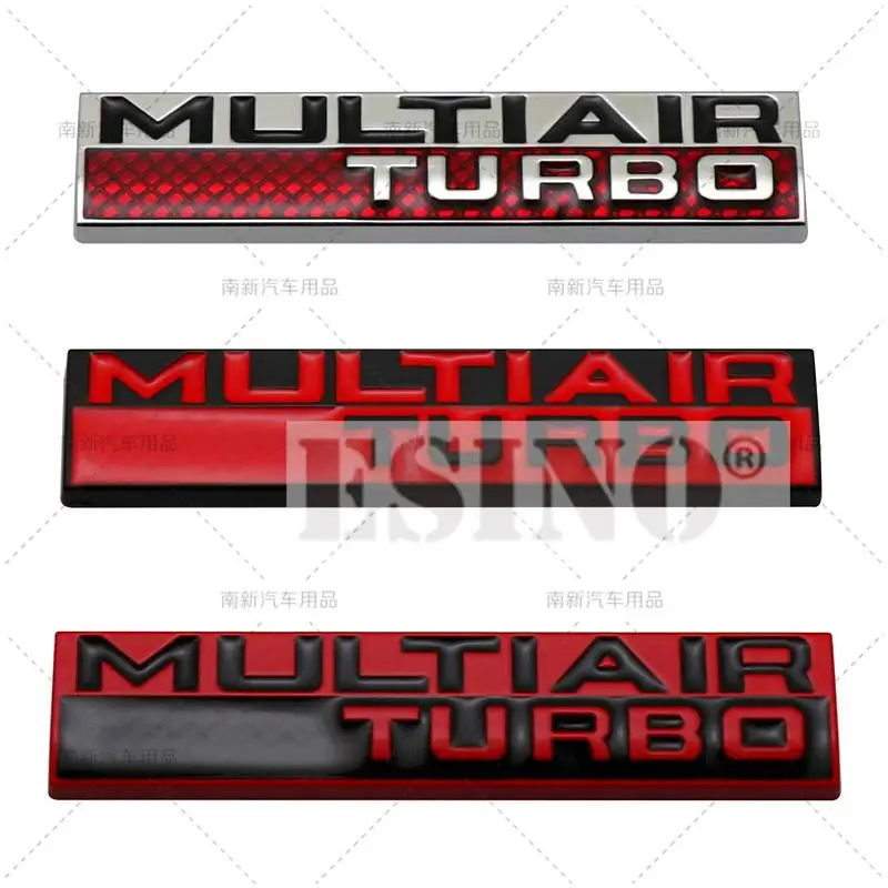 Araba Styling Multiair Turbo 3D Metal Krom Çinko Alaşımlı Yapıştırıcı Amblem Rozet Çıkartması Oto Aksesuar Fiat Punto Evo Abarth 500X Görüntü  0
