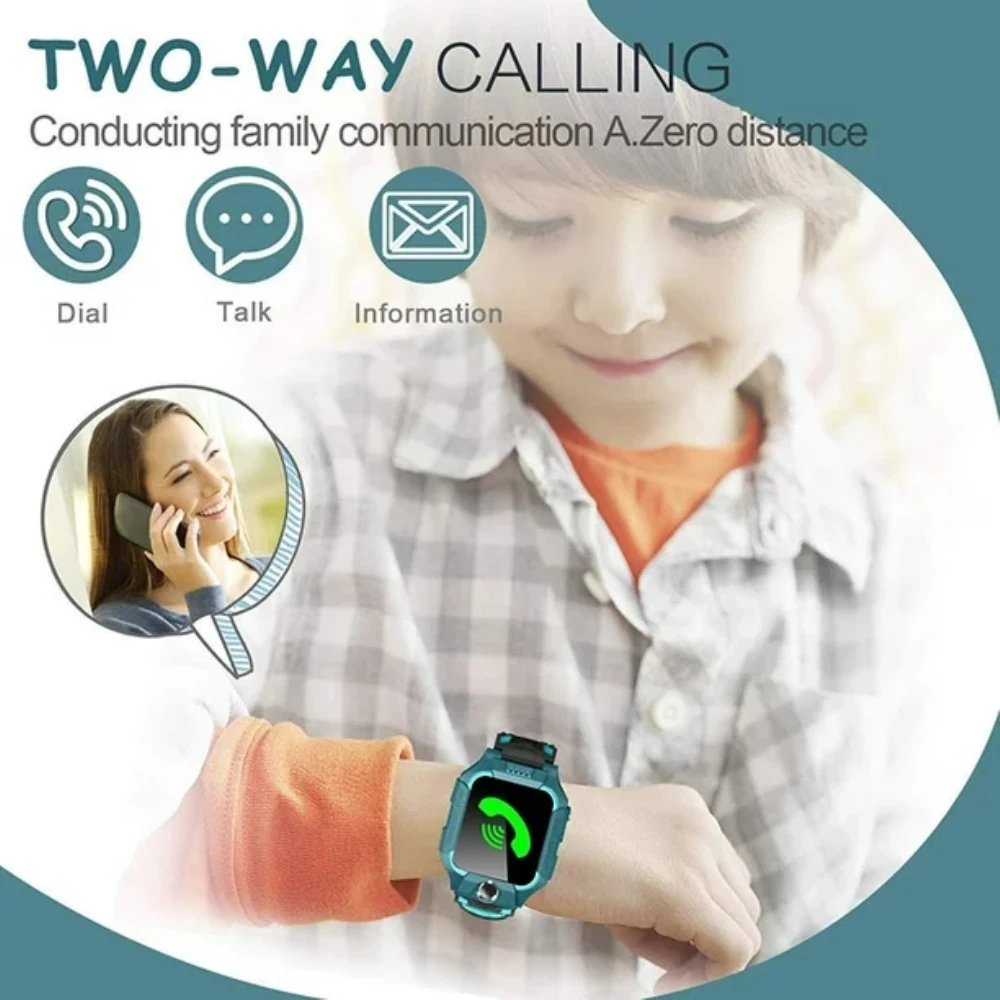 Q19 çocuklar akıllı saat Su Geçirmez Video kamera desteği 2G Sım kart Callİing telefonları Smartwatch ışık Ios Android için uyumlu Görüntü  1
