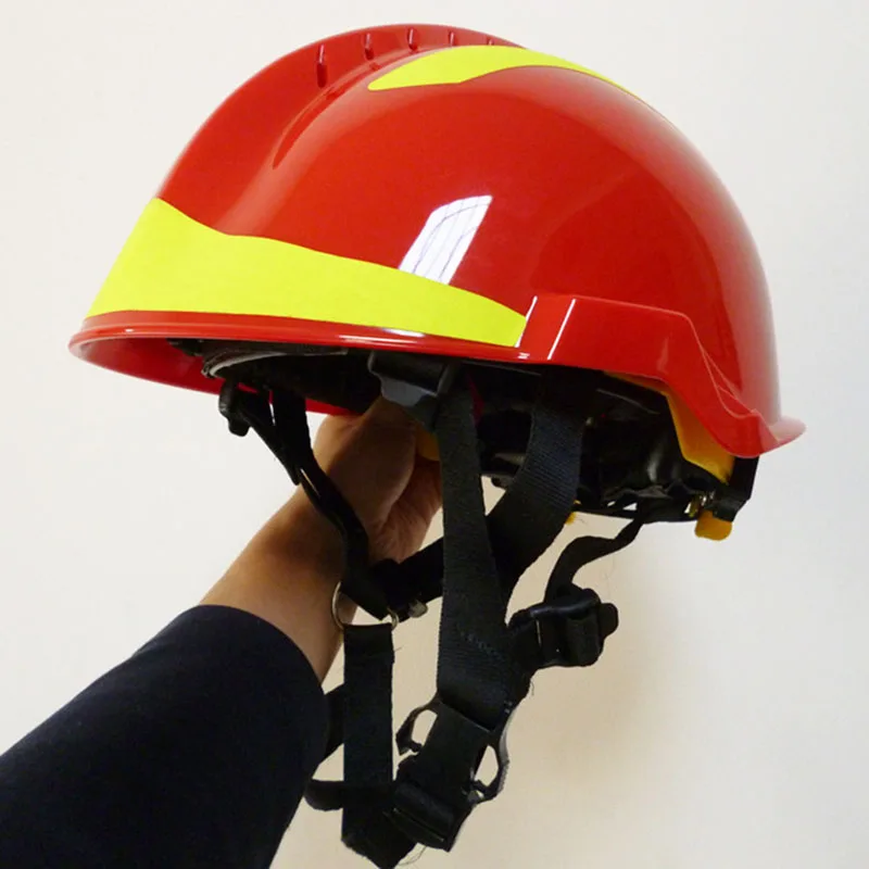 Farlar ve yangın gözlüklü güvenlik kurtarma kaskı, ABS güvenlik kaskı, yangınla mücadele, güvenlik kaskı Görüntü  2