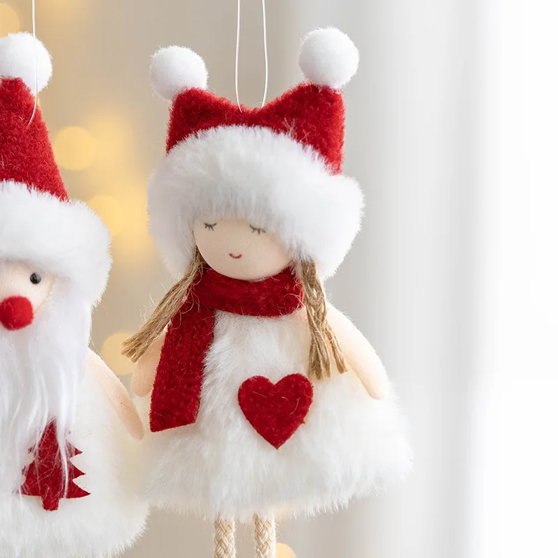 Noel Melek Bebek Süsleri Noel Süslemeleri Ev için Noel Doğum ağaç dekor Kolye Navidad Noel 2022 Yeni Yıl 2023 Hediye Görüntü  3
