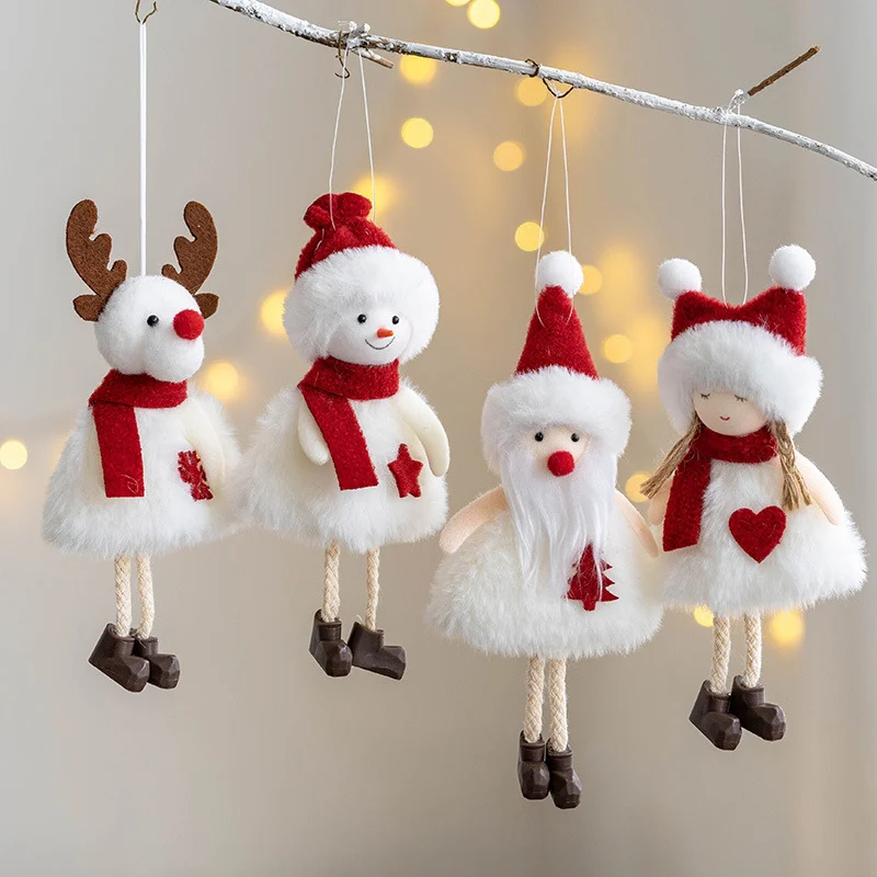 Noel Melek Bebek Süsleri Noel Süslemeleri Ev için Noel Doğum ağaç dekor Kolye Navidad Noel 2022 Yeni Yıl 2023 Hediye Görüntü  5