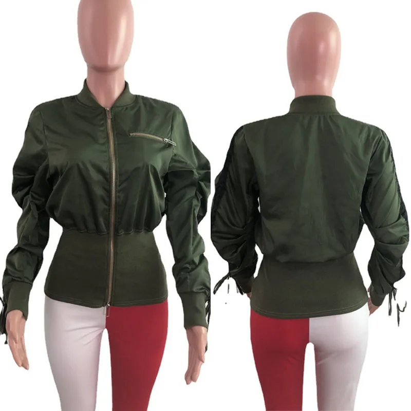 Sonbahar Kış Uzun Kollu Fermuar Ceketler Kadınlar için 2021 Kış Giysileri Harajuku Streetwear İnce Rahat Ceket Üst Chaqueta Mujer Görüntü  1