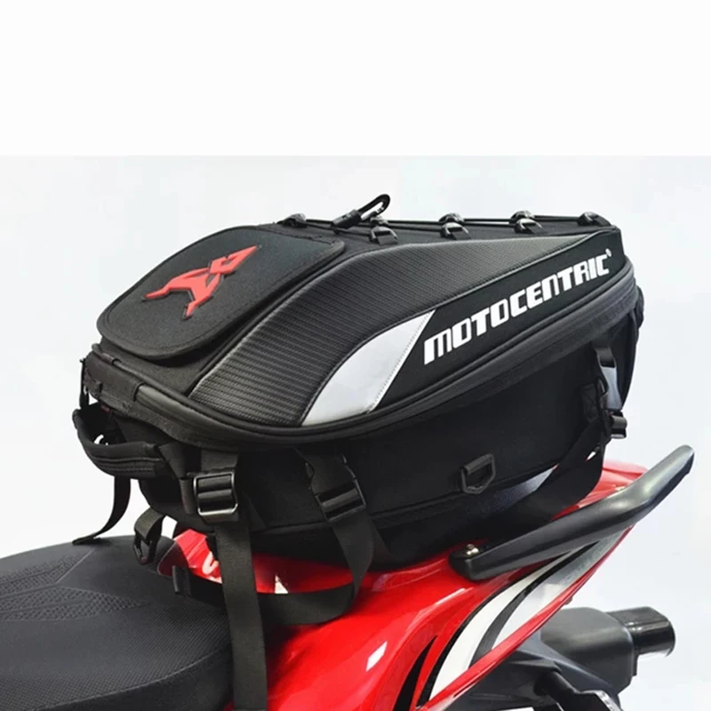 Su geçirmez Oxford Motosiklet Kuyruk Çantası Çok Fonksiyonlu koltuk çantası Yüksek Kapasiteli Sırt Çantası Moto Biker bacak çantası kalça kemeri Çantası Paketi Görüntü  3