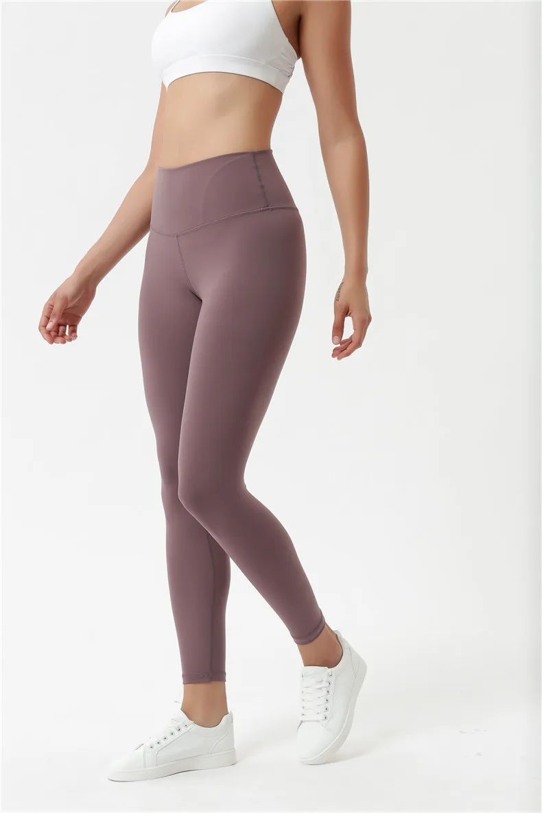 Yeni Avrupa ve Amerikan Yoga Pantolon kadın kalça kaldırma spor fitness pantolonları yüksek bel ince Yoga Spor dokuz puan Görüntü  1