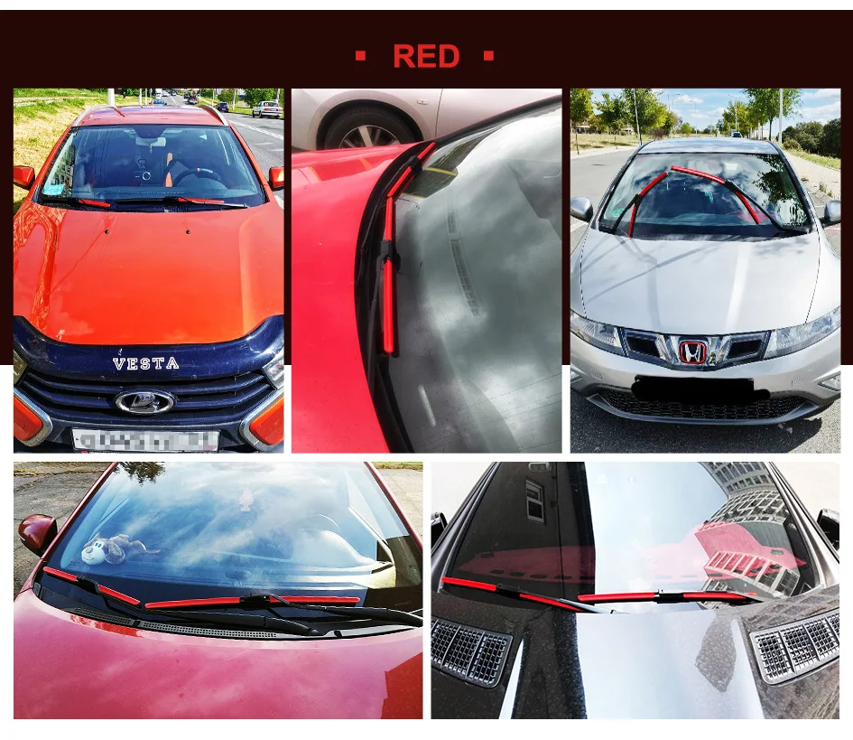 HESITE Renkli cam sileceği Bıçakları Peugeot 308 MK2 MK3 L3 L4 F3 F4 Hatchback Estate 2013 2016 2018 2019 2021 2022 Görüntü  5