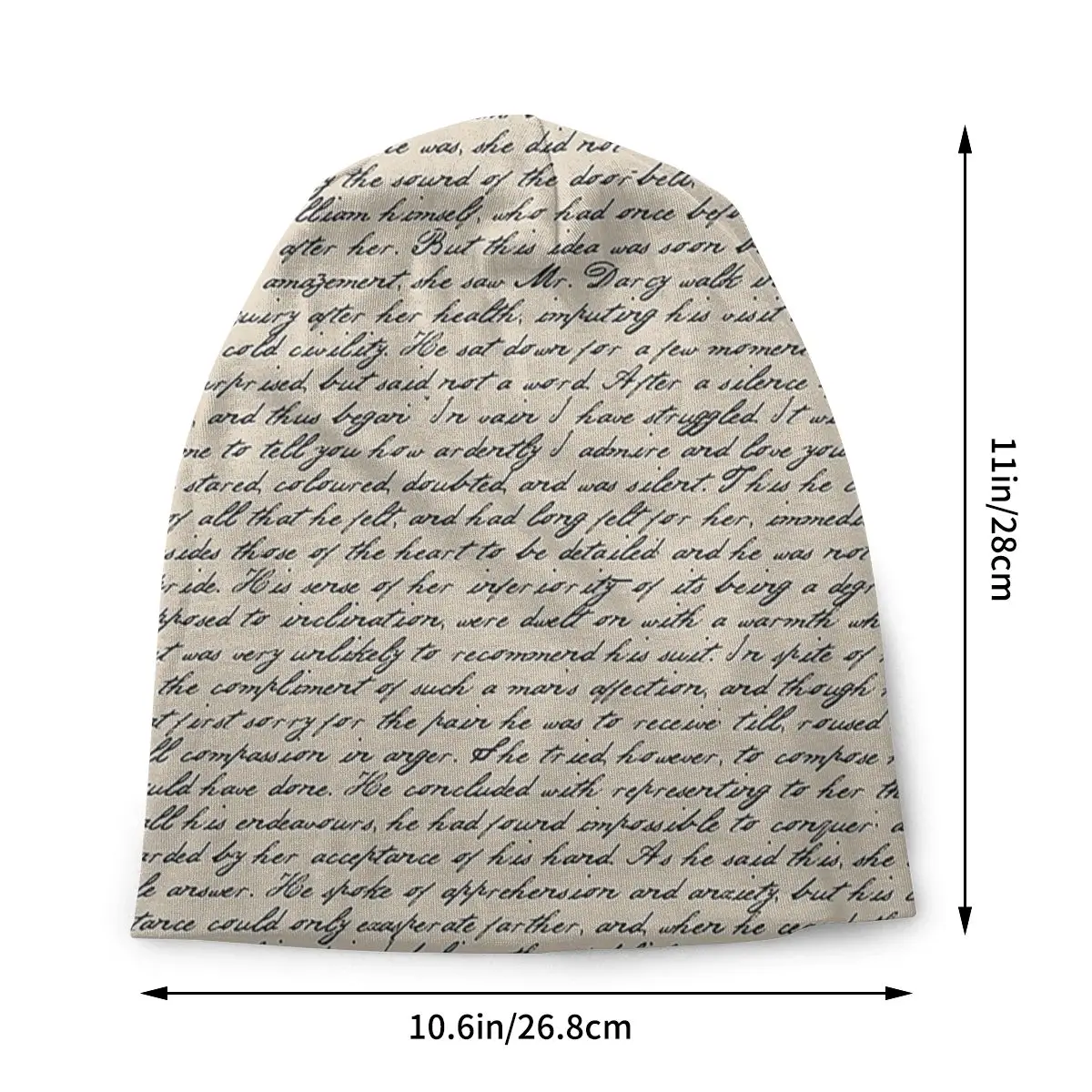 Gurur Ve Önyargı Jane Austen Kaput Şapka Serin Sonbahar Kış Skullies bere Erkekler Kadınlar için örgü şapka Çift kullanımlı Unisex Kap Görüntü  4
