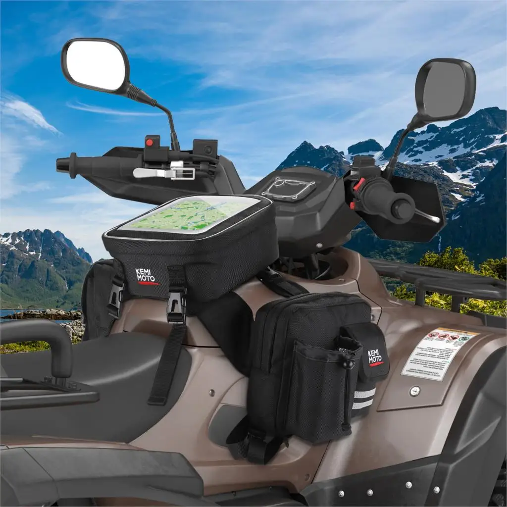 ATV Motosiklet Yükseltme Quad Tankı Çantası Heybe ile Uyumlu Polaris Sporcu Can - am Yamaha Raptor Banshee 660 700 Görüntü  0