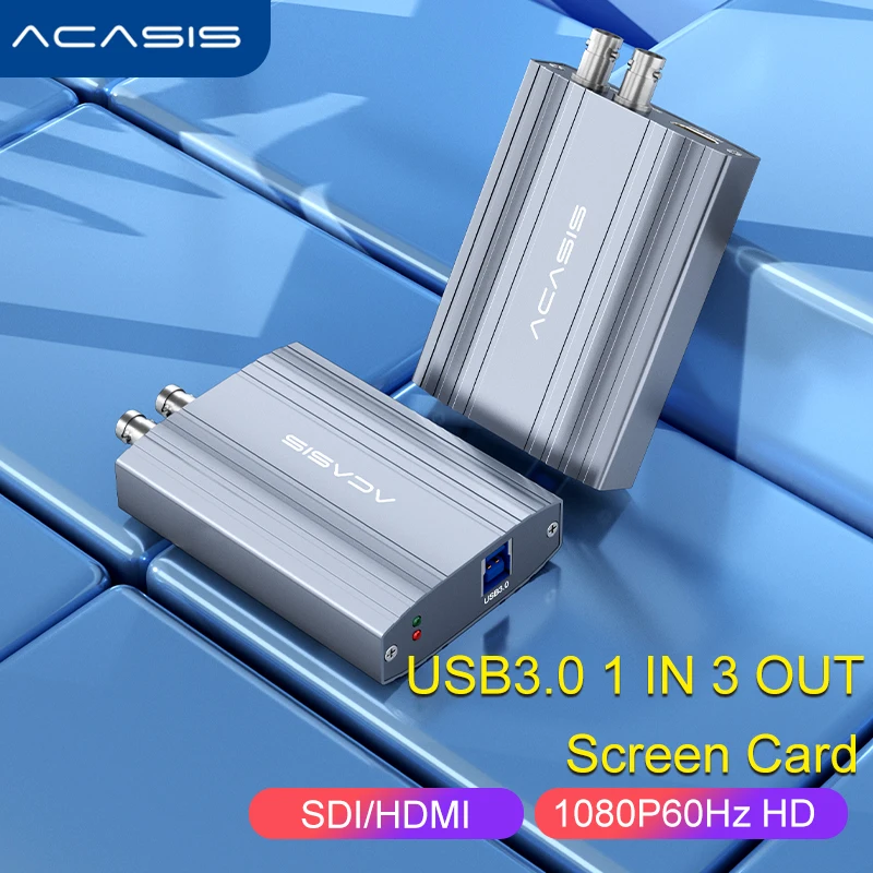 ACASIS USB3.0 Ekran Kartı SDI/HDMI uyumlu 1 İn 3 Out HD Ekran Kartı 1080P60Hz Monitör / Büyük Ekran / Yönetmen İstasyonu Görüntü  2