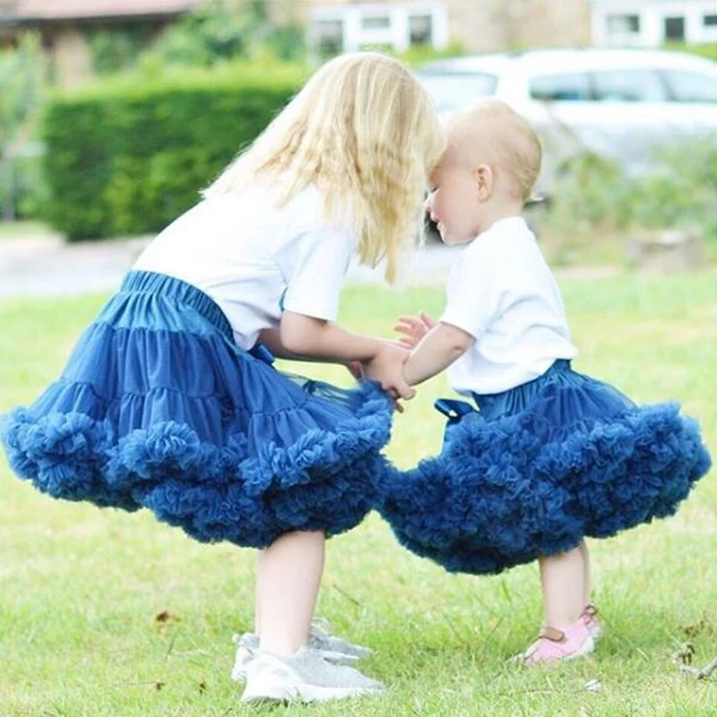 Çocuk Kız Tutu Etekler Prenses Pettiskirt Bale Dans Doğum Günü Partisi Kostüm Çocuk Giysileri 1 -8 Yıl Görüntü  1