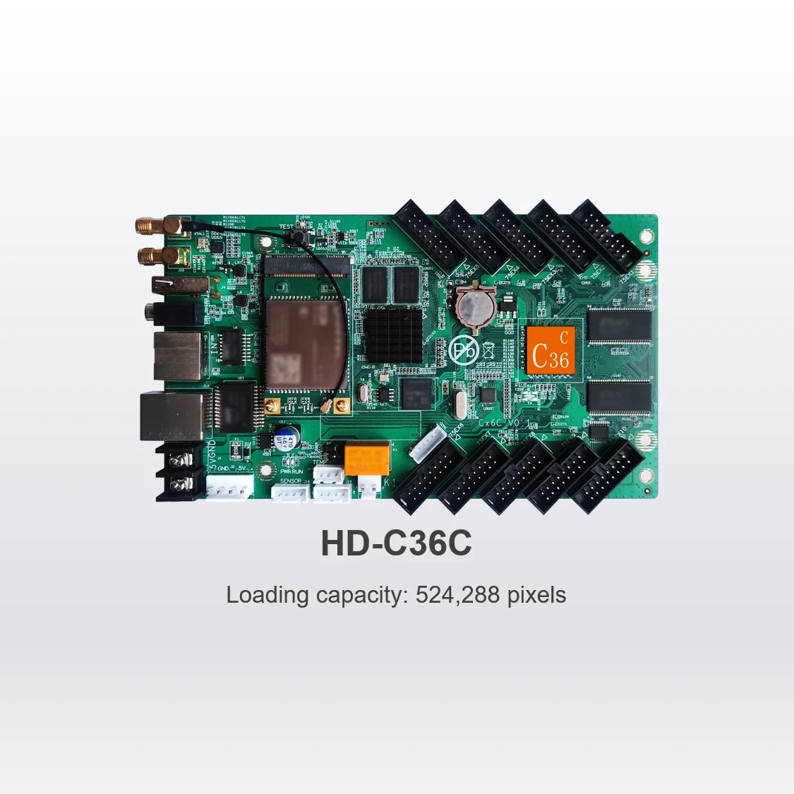 HD-C36C Tam Renkli Asenkron LED Ekran Kontrol Kartı, Donatılmış HUB75E*10, LED ekran kontrol aygıtı, Kurulu Flaş 4GB Görüntü  1