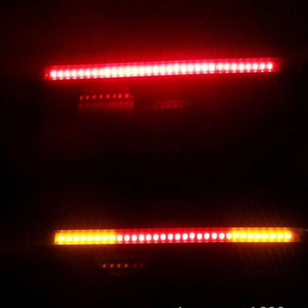 Esnek 48 LED motosiklet lambası Bar Şerit Dönüş Sinyali Kuyruk Fren Motosiklet Dönüş sinyal ışıkları Vespa 946 Racer Sa16J Görüntü  0
