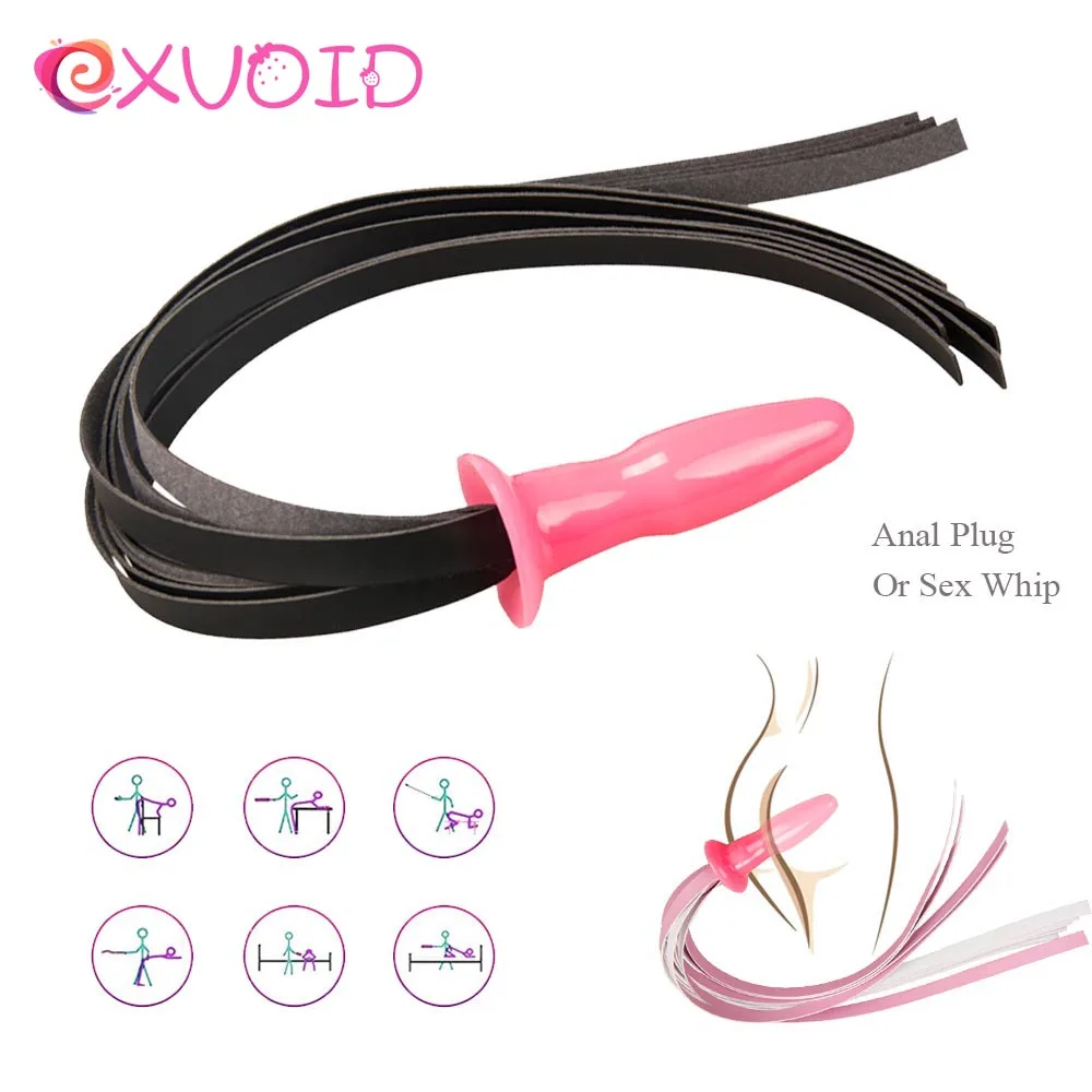 EXVOID Seksi Deri Kırbaç Tilki Kuyruğu Anal Popo Fiş Yetişkin Ürünleri Şaplak Seks çiftler için oyuncaklar Flört Tokat SM Esaret Flogger Görüntü  1
