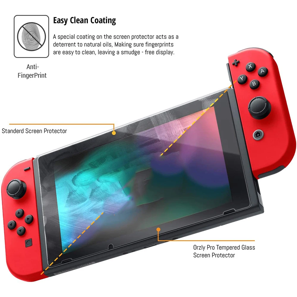 Nintendo Anahtarı için Yüksek Kaliteli Paket Ultra net Kristal Berraklık Cam Nintendo Anahtarı İçin Temperli Cam Ekran Koruyucu Görüntü  3