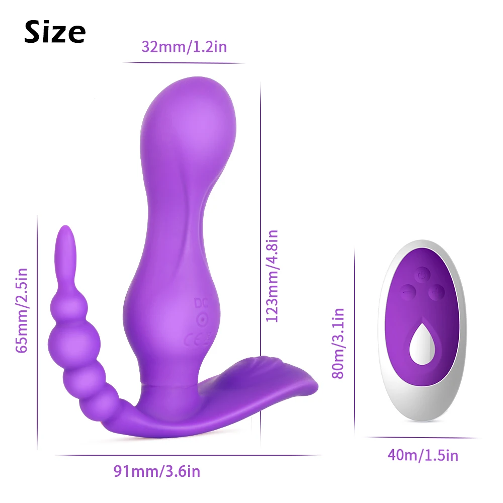Giyilebilir Yapay Penis Vibratör Kadınlar İçin Seks Oyuncakları Kablosuz Uzaktan Kumanda Külot Vibratör yetişkin Anal Plug G Noktası Klitoris Stimülatörü Görüntü  1