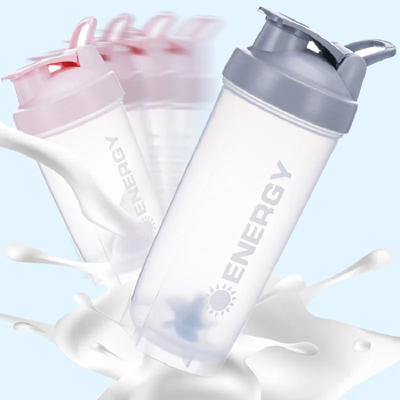 500ml Plastik çalkalama şişeleri Blender Protein Tozu su deposu Vücut Geliştirme Protein Karıştırma Kabı Spor Takviyeleri Vortex Görüntü  1