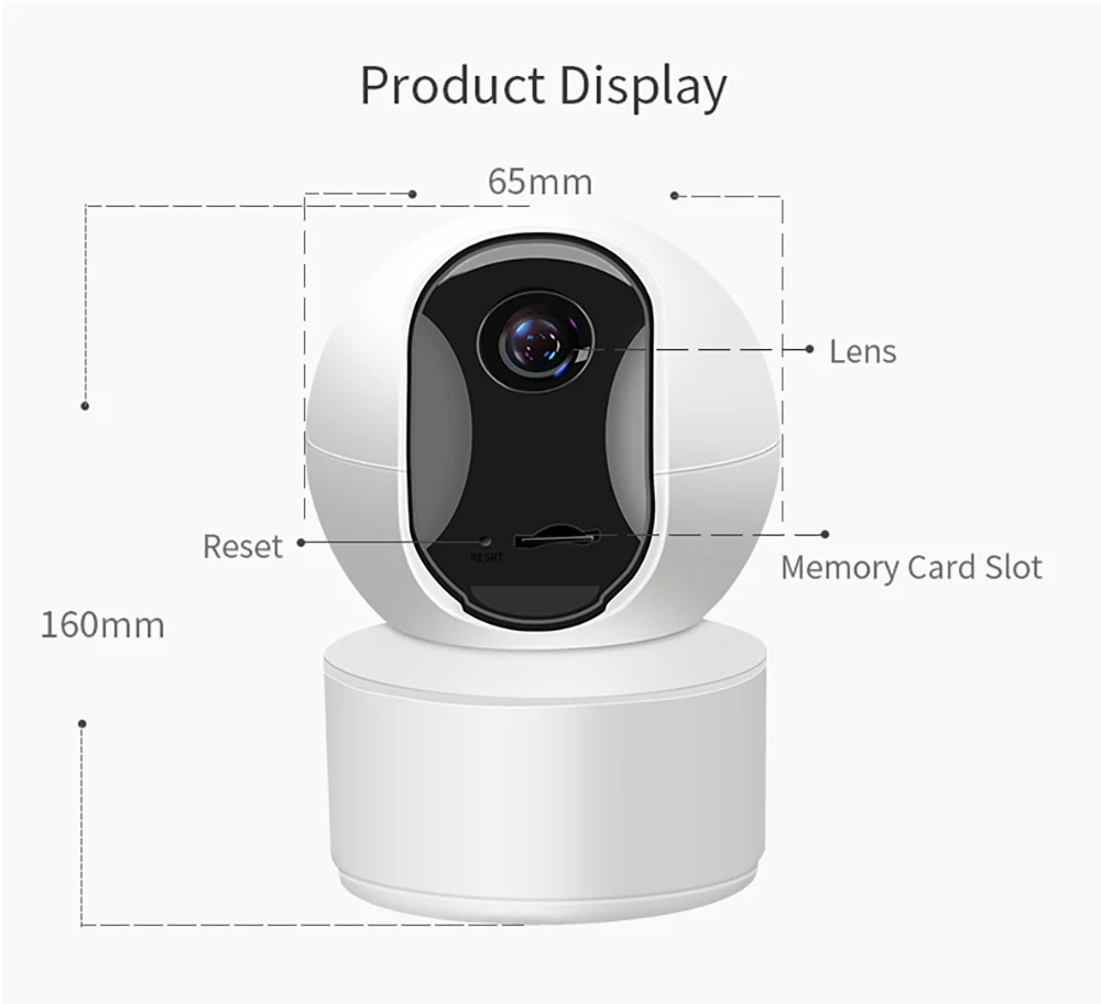 N_eye 5MP HD Ev Güvenlik IP Kamera İki Yönlü Ses Kablosuz Mini Kamera Gece Görüş CCTV WiFi Kamera bebek izleme monitörü IR Gece Kamera Görüntü  1