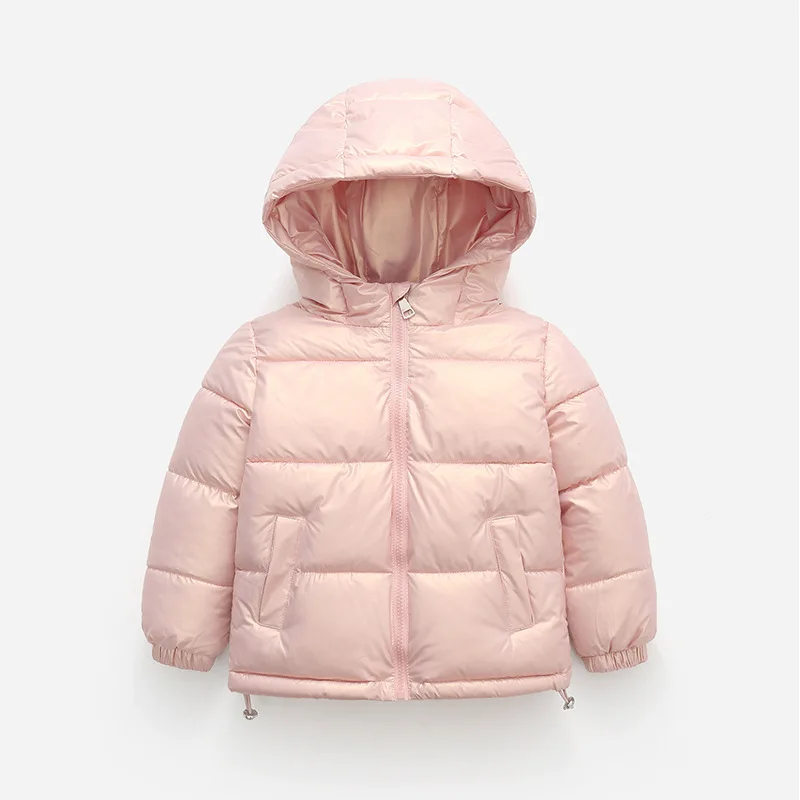Kapşonlu balon ceket Erkek Kız için 3-10 Yıl Moda Kış Ultra Hafif sıcak uzun kaban s Snowsuit Çocuk Aşağı Parkas Giyim Görüntü  1