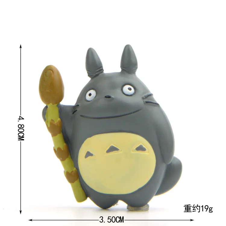 Stüdyo Ghibli Anime Totoro Şemsiye Darbe Xun Aksiyon Figürleri Masa Süsleme Modeli Peri Bahçe Yosun Minyatür Zanaat Oyuncak Ev Dekor Görüntü  1
