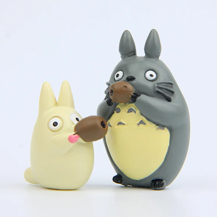 Stüdyo Ghibli Anime Totoro Şemsiye Darbe Xun Aksiyon Figürleri Masa Süsleme Modeli Peri Bahçe Yosun Minyatür Zanaat Oyuncak Ev Dekor Görüntü  5