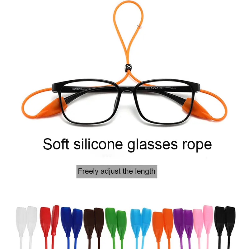 1 ADET Ayarlanabilir Elastik Silikon Gözlük Sapanlar Güneş Gözlüğü Zinciri Spor Kaymaz Dize Gözlük Halatlar Bant Kordon Tutucu Görüntü  5