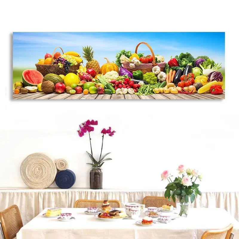 Mutfak Duvar Sanatı Sebze ve Meyve Tuval Boyama Posterler ve Baskılar Resim Yemek Odası yatak odası dekoru Cuadros Çerçevesiz Görüntü  0