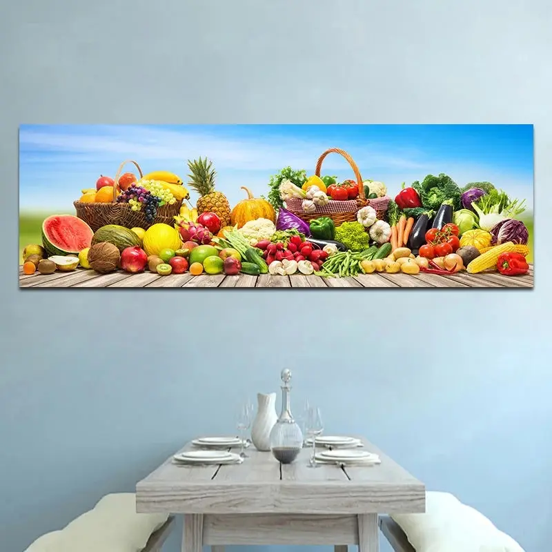 Mutfak Duvar Sanatı Sebze ve Meyve Tuval Boyama Posterler ve Baskılar Resim Yemek Odası yatak odası dekoru Cuadros Çerçevesiz Görüntü  2