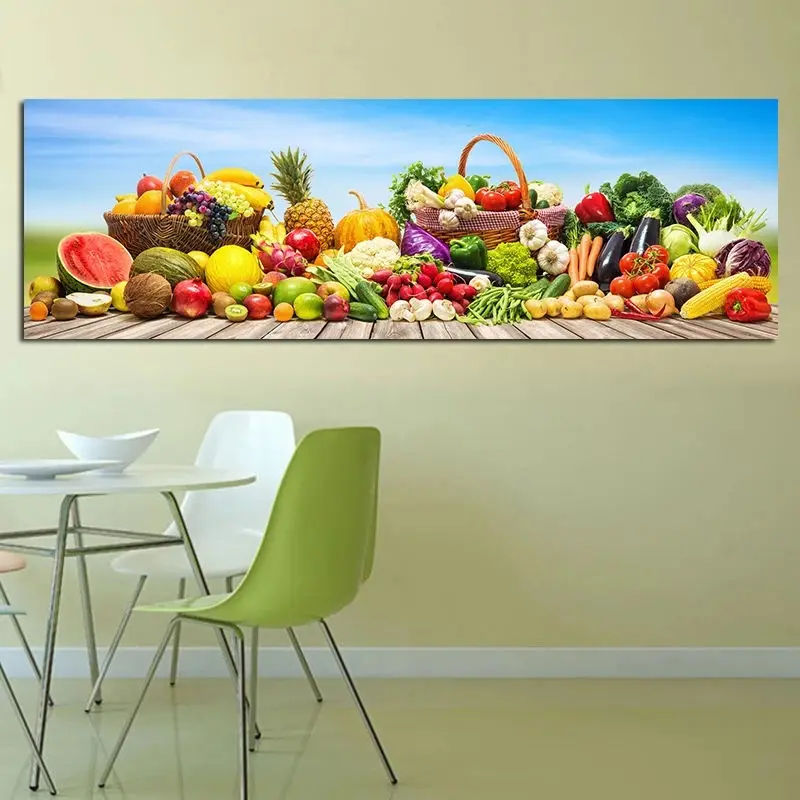 Mutfak Duvar Sanatı Sebze ve Meyve Tuval Boyama Posterler ve Baskılar Resim Yemek Odası yatak odası dekoru Cuadros Çerçevesiz Görüntü  3