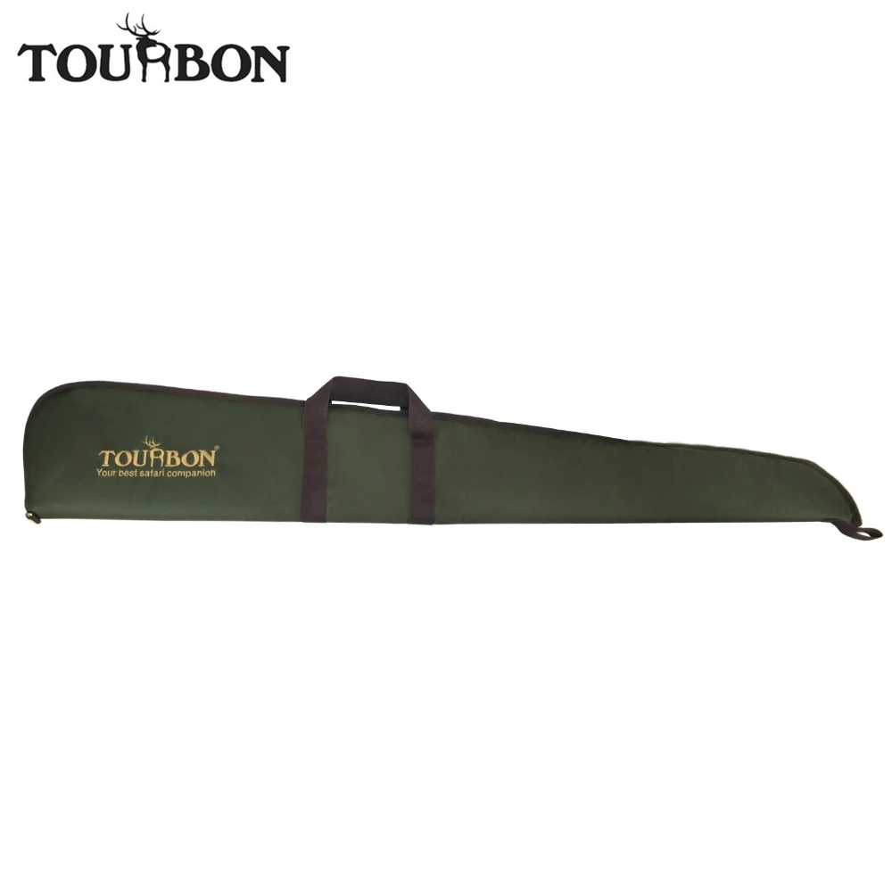 Tourbon Taktik Yeşil Naylon Airsoft Kayma Av Tüfeği Çantası Yumuşak Yastıklı Silah Koruma Çantası Silah Taşıma Taşıyıcı Avcılık için Görüntü  4
