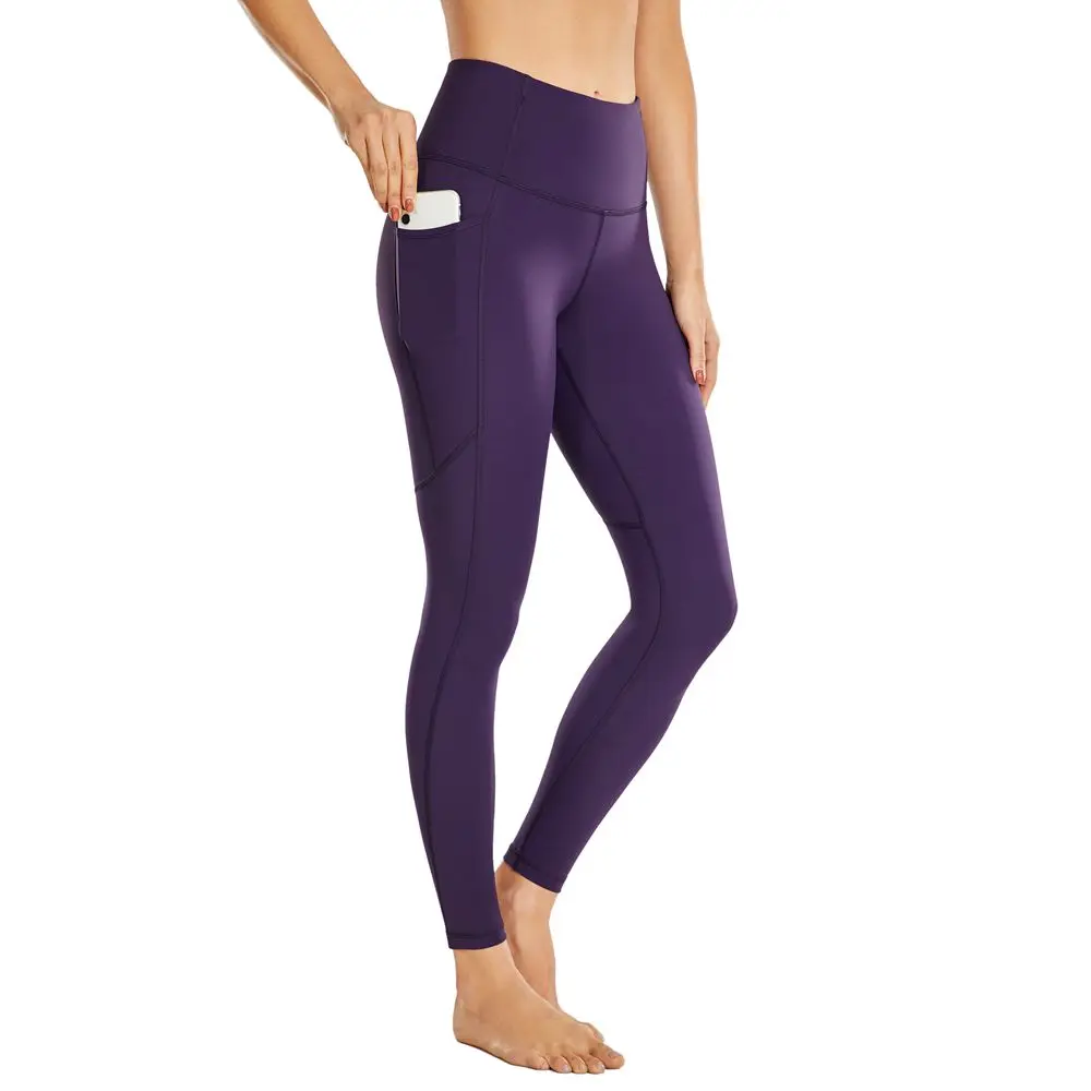 Kadın Egzersiz Tayt Çıplak Duygu Kargo 25 İnç Yüksek Belli Atletik Yoga Pantolon Elastik İnce Seksi Pantolon Kalça Kaldırma Görüntü  1