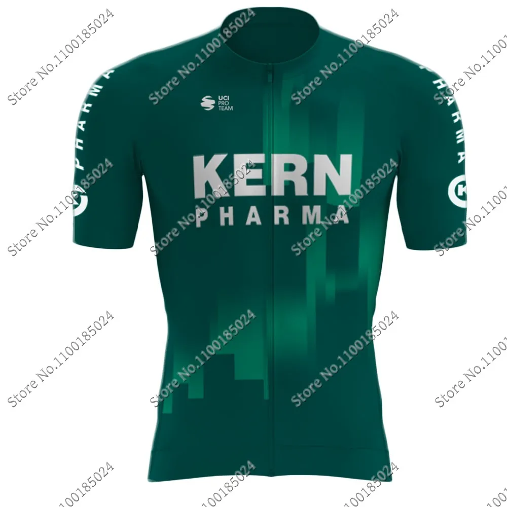 2023 Kern-Pharma Takım Bisiklet Jersey Seti Yaz Erkek bisikletçi giysisi Yol Bisikleti Gömlek Takım Elbise Bisiklet Önlüğü Şort MTB Ropa Maillot Görüntü  4