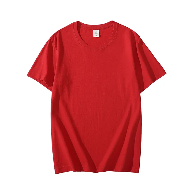 Marka Yeni Pamuk 100 % erkek tişört Saf Renk T Shirt O-boyun erkek tişörtleri Tees Tops Erkek T SHİRT Elbise Görüntü  4