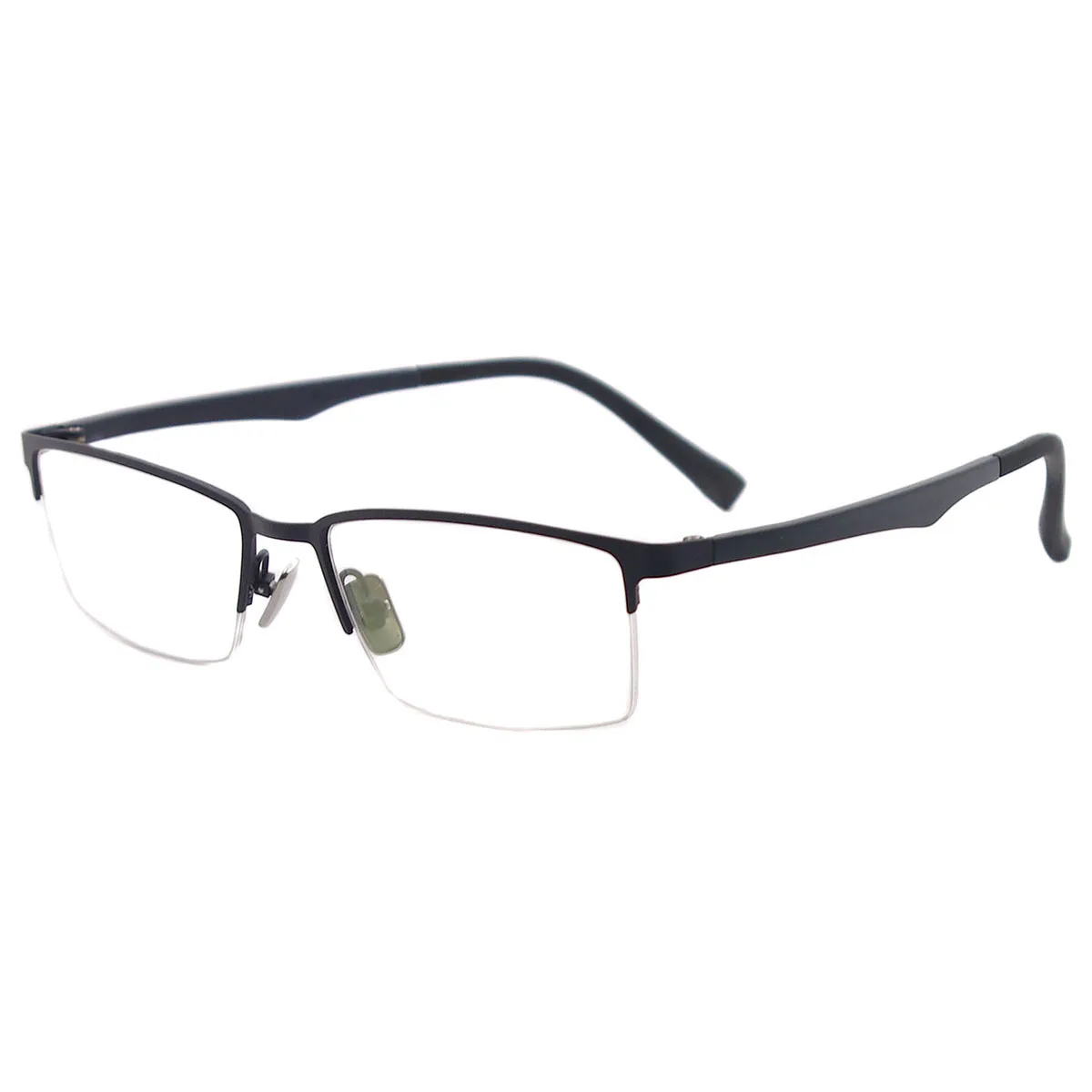 Metal Yarım Jant Gözlük Esnek Gözlük moda miyopi reçete Gözlük Erkek Gözlük Görüntü  2