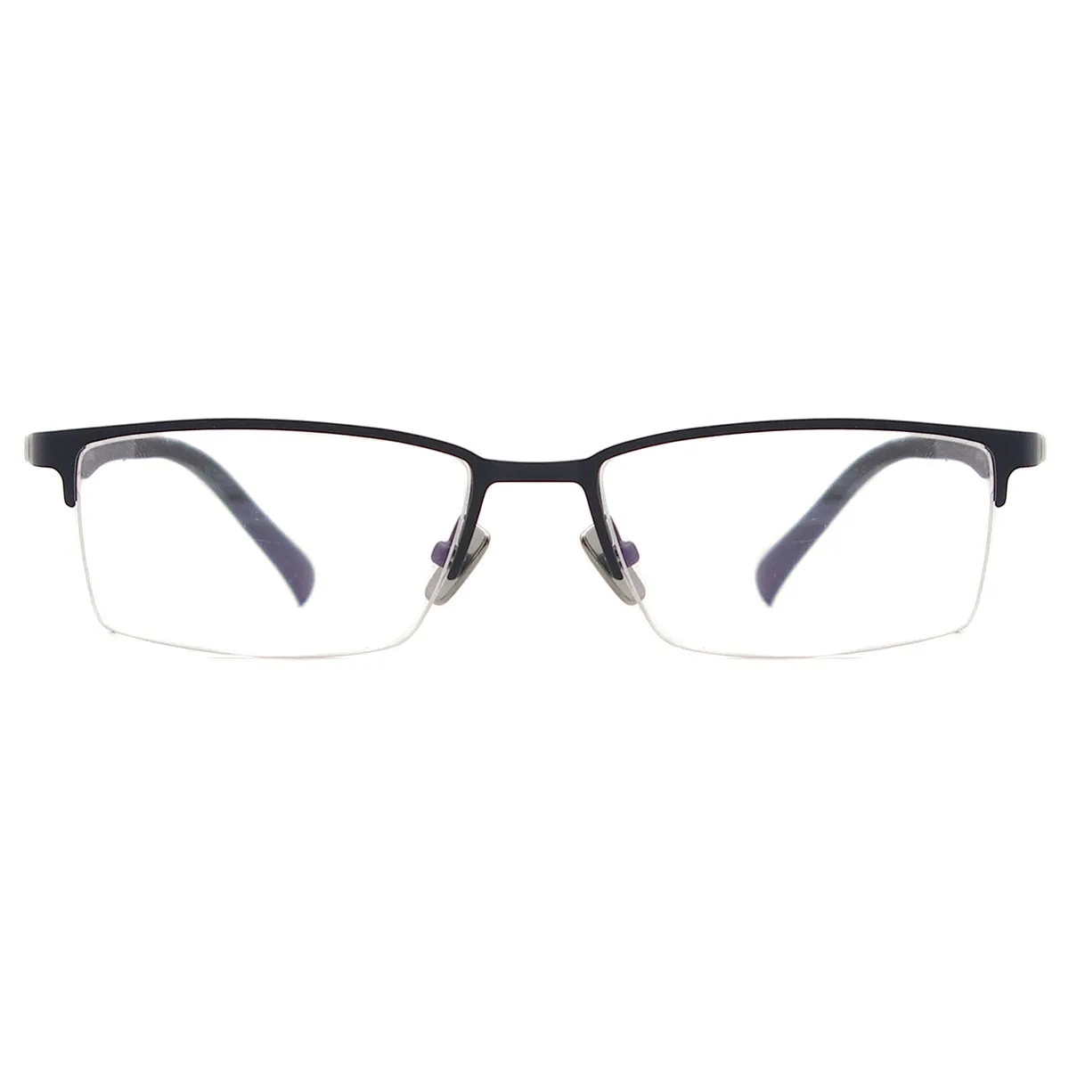 Metal Yarım Jant Gözlük Esnek Gözlük moda miyopi reçete Gözlük Erkek Gözlük Görüntü  3