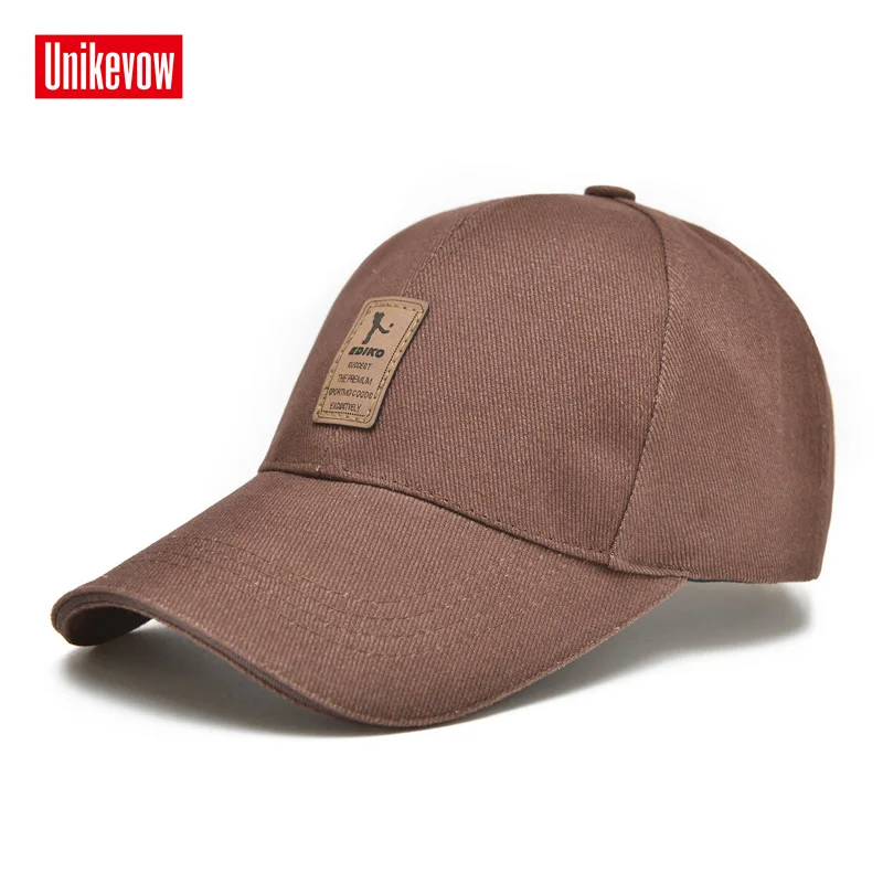 UNIKEVOW 9 Renkler beyzbol şapkası erkek Ayarlanabilir Kap Rahat eğlence şapka Düz Renk Moda Snapback Yaz Sonbahar şapka Görüntü  3