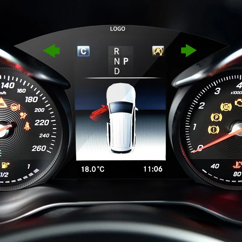Araba Temperli Cam koruyucu film Mercedes Benz C Sınıfı İçin W205 GLC 253 Coupe İç GPS Navigasyon Ekran Anti-scratch Filmi Görüntü  1