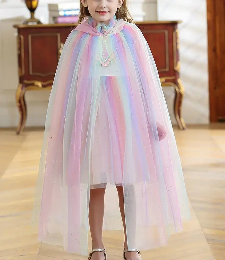 2 Metre Gökkuşağı Degrade Tül Kumaş DIY Dikiş Bebek Duş Tutu Etek Prenses Elbise Düğün Parti Dekor Afrika Örgü Kumaş Görüntü  0