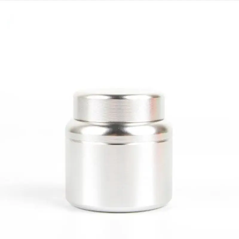 1 ADET Küçük Metal Alüminyum Ot Stash Kavanoz Mini Taşınabilir Çay Kutuları Hava Geçirmez Koku Geçirmez Konteyner Saklama Kutusu AAA0846 Görüntü  0