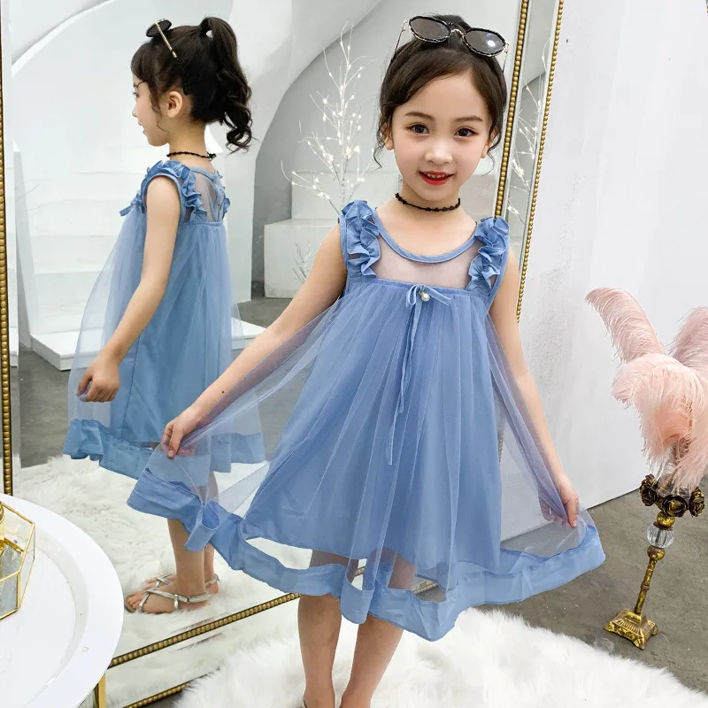 YENİ yaz kız Prenses Elbise Doğum Günü partisi moda Nakış İpliği düğün elbisesi Pamuk çocuk giyim bebek giysileri Görüntü  2