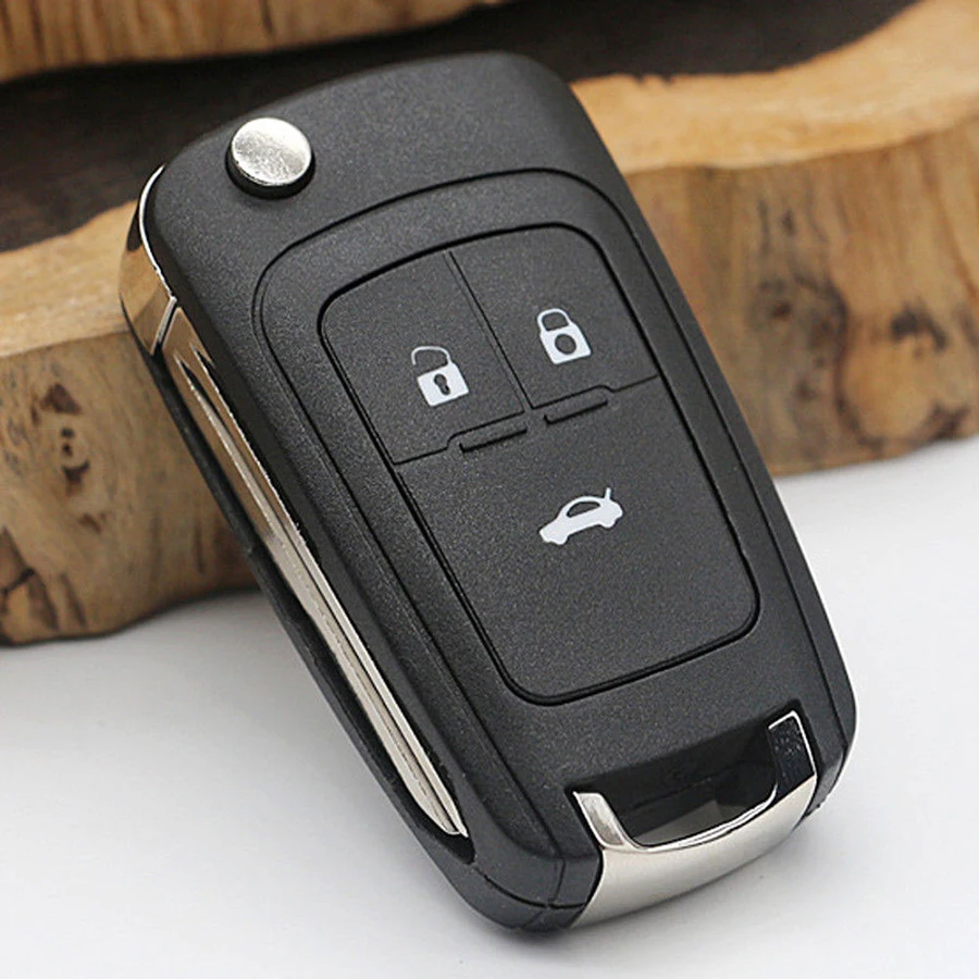 3 Düğmeler Araba Anahtarı için Chevrolet Camaro Cruze Equinox Malibu Sonic Spark Volt Yedek Siyah Uzaktan Kumanda Giriş Araba Anahtarı Fob Görüntü  0
