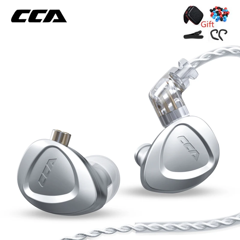 CCA CKX 6BA + 1DD Hibrid Metal Kulaklık HIFI Kulak Monitörü Bas Kulaklık Gürültü Iptal Kulakiçi KZ ZAX ZSX ASX C12 EDX Z1 Görüntü  1