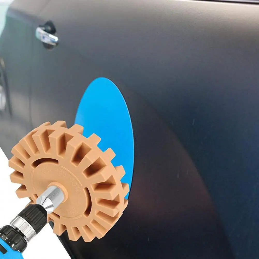 Araba Pnömatik Kauçuk Silgi Tekerlek kauçuk ped Disk Çıkartması Silgi Tekerlek Araba Sticker Sökücü Boya Temizleyici Araba Lehçe Yardımcı Aracı Görüntü  2